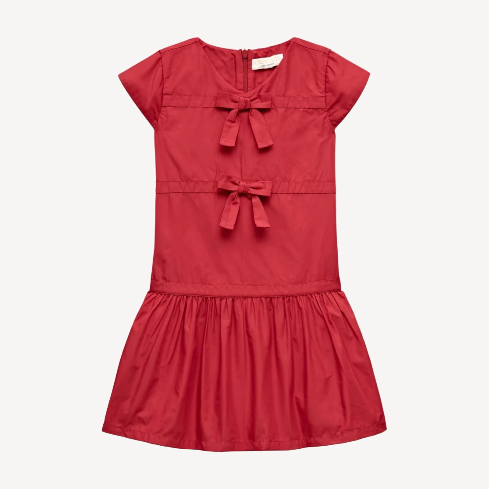 Crewcuts Collection drop-waist dress in taffeta