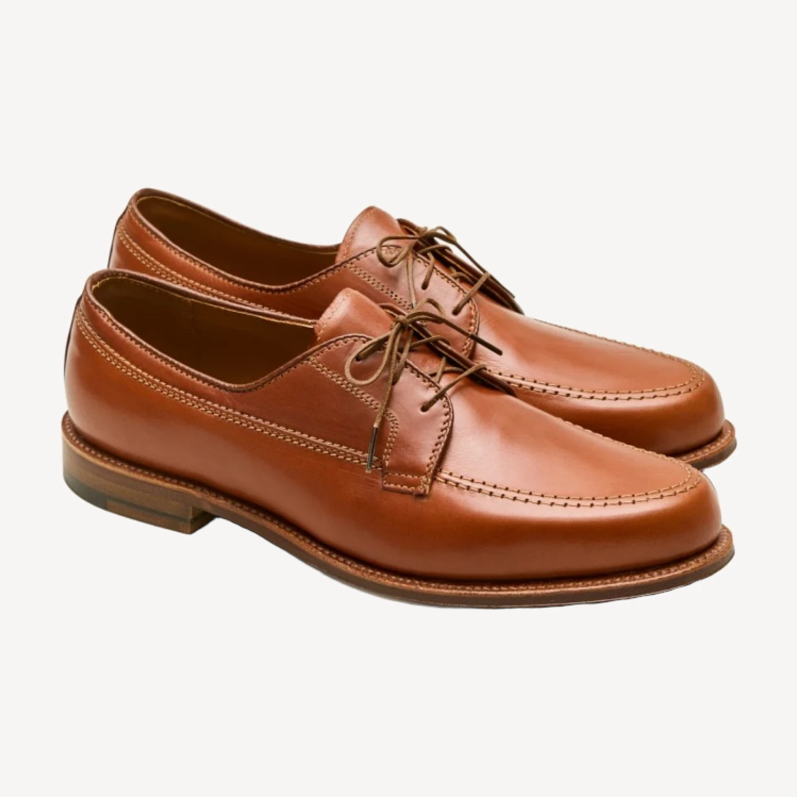 Alden® for J.Crew three-eye bluchers in leather