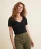 Classic V-Neck Tee in Black