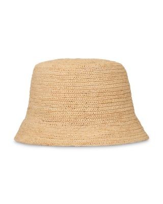 Sandro Crochet Raphia Bucket Hat