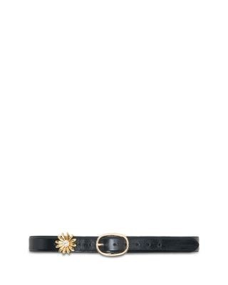 Maje Women's Removable Jewel Leather Belt