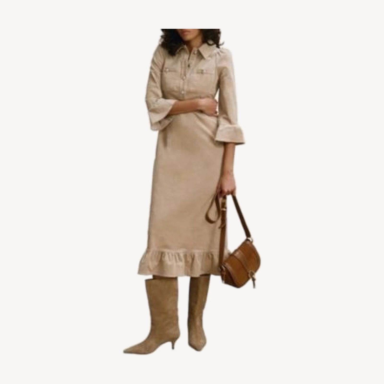 Mint Velvet Women's Corduroy Midi Dress