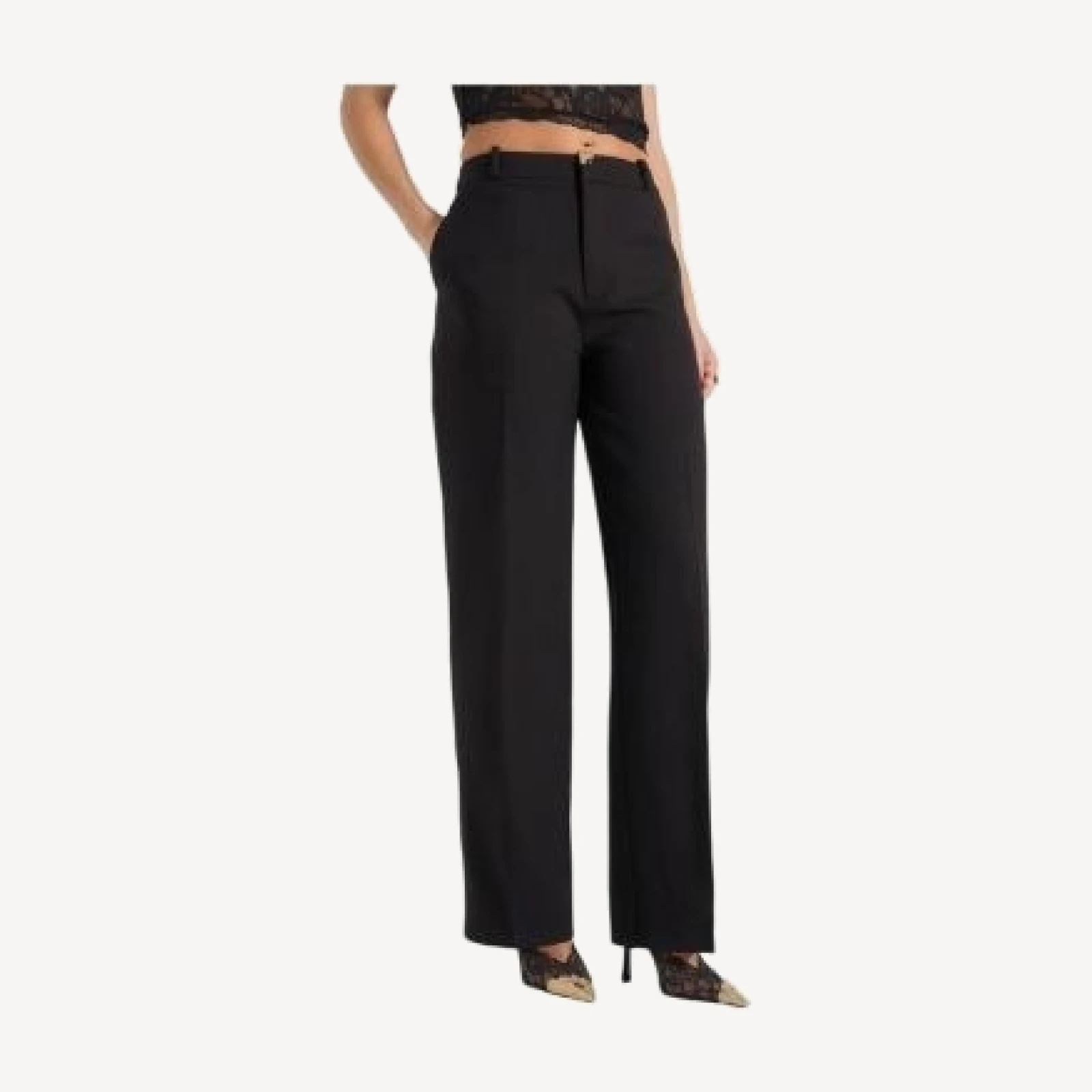 Maniere De Voir Doria Trousers with Waistband Detail