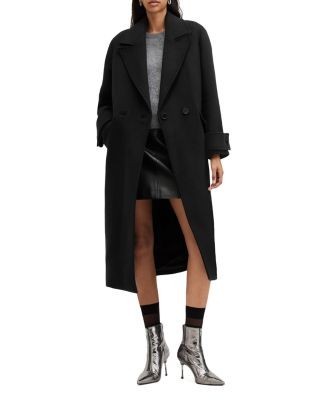 Allsaints Mabel Double Breasted Oversized Coat