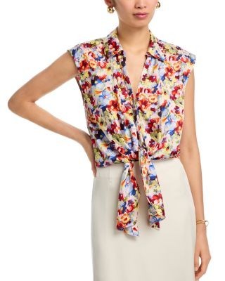 Cinq a Sept Wildflower Bunch Sleeveless Marianna Top