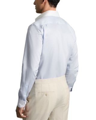 Reiss Caldwell Cotton Twill Regular Fit Dress Shirt