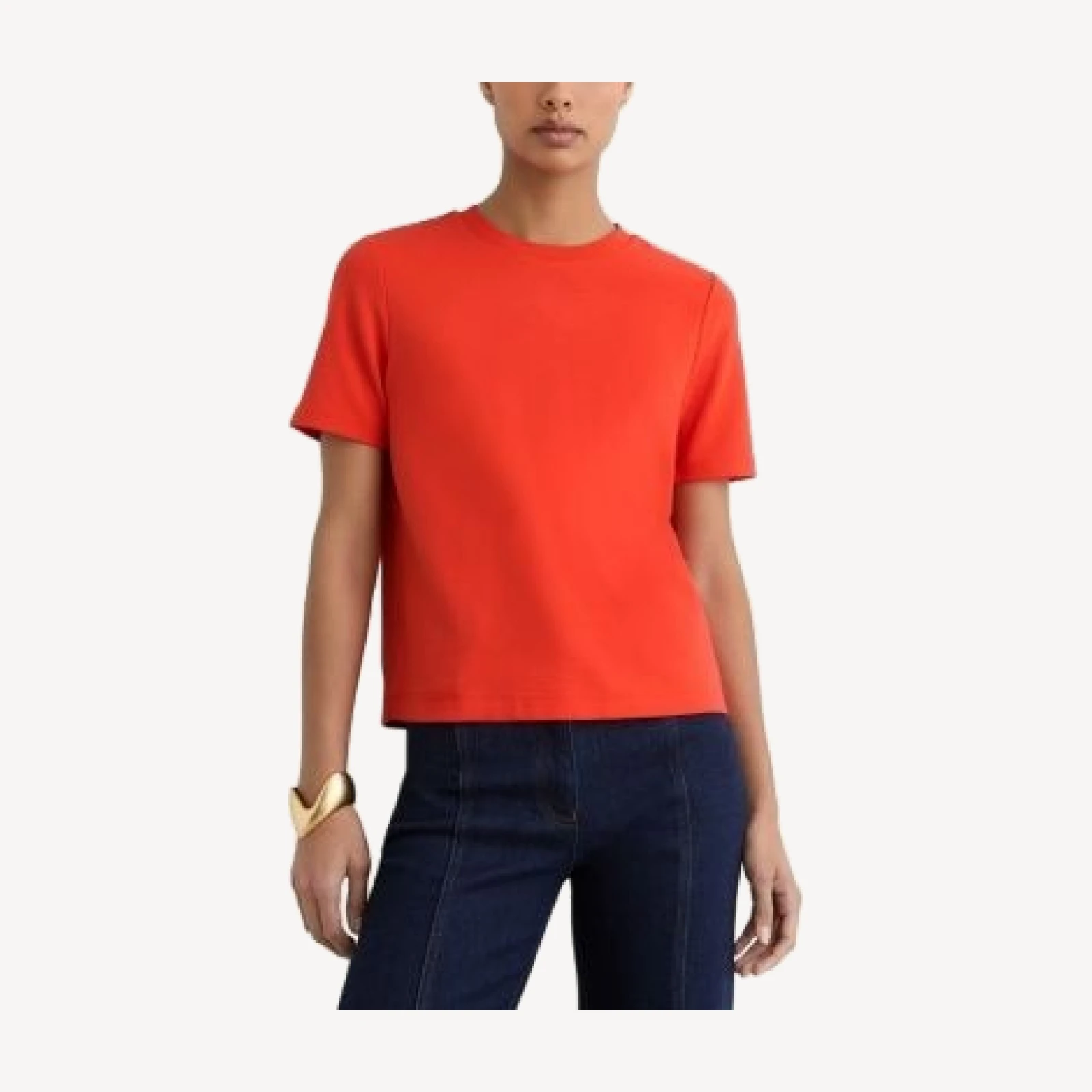 Reiss Plain Ribbed Neck T Shirt
