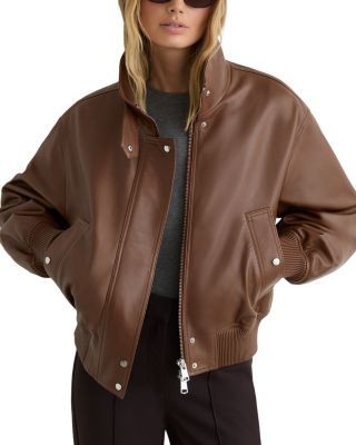 Reiss Cara Leather Jacket