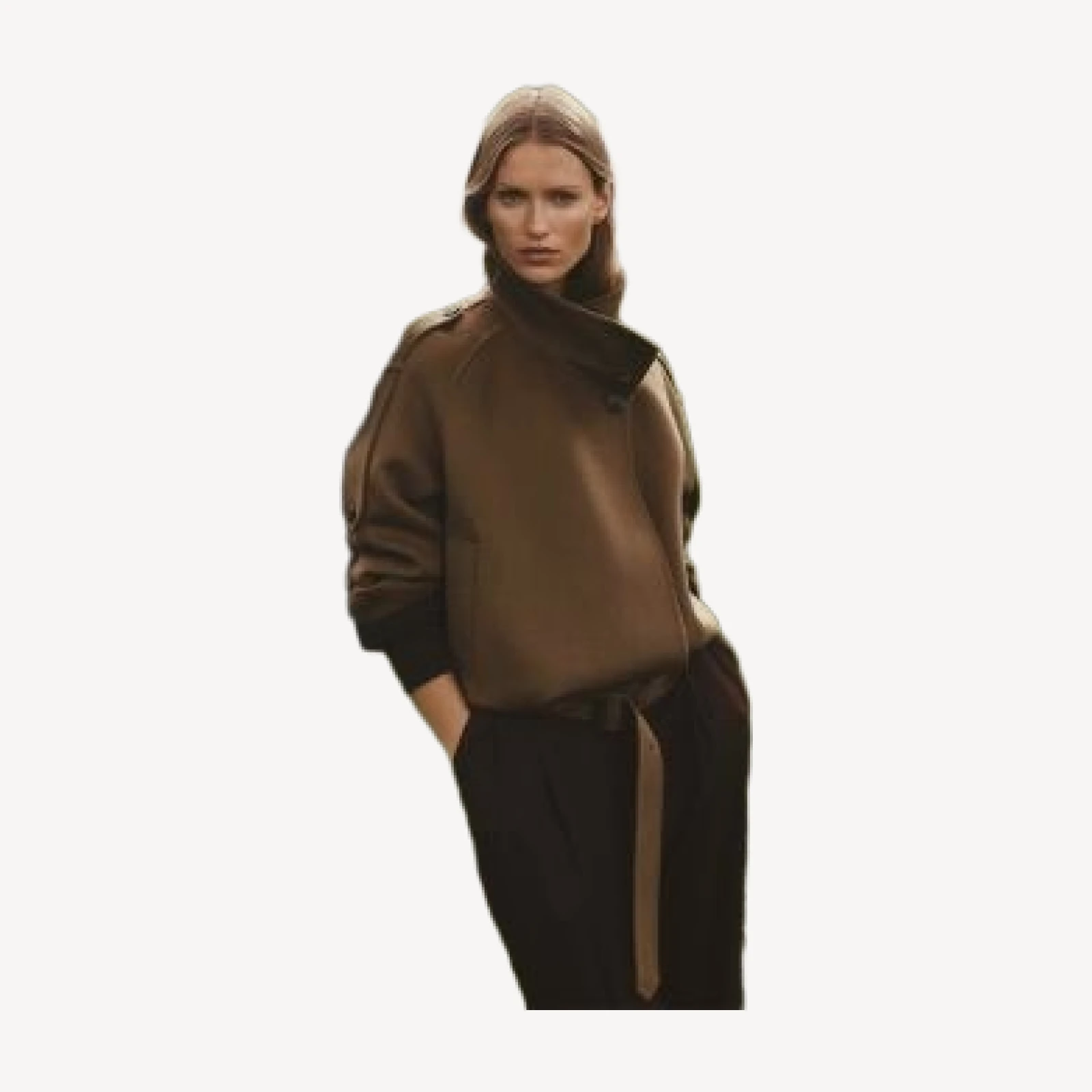 Reiss Lea Belted Wool Blend Coat