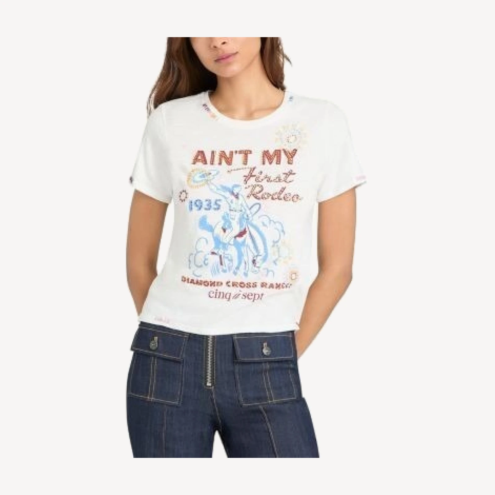 Cinq a Sept Bespoke Ain't My First Rodeo Tee