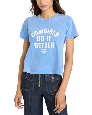 Cinq a Sept Garment Dyed Cowgirls Do It Better Tee