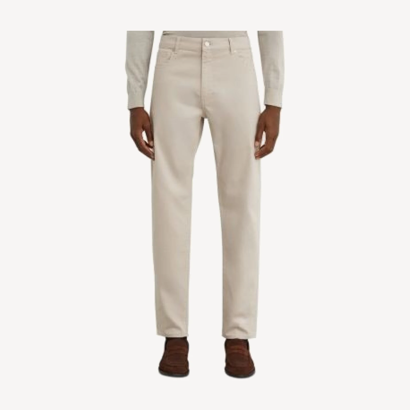 Reiss Sunset Cotton Blend Slim Fit 31.5 Jeans in Washed Stone