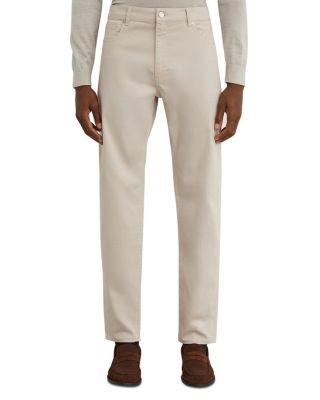 Reiss Sunset Cotton Blend Slim Fit 31.5 Jeans in Washed Stone