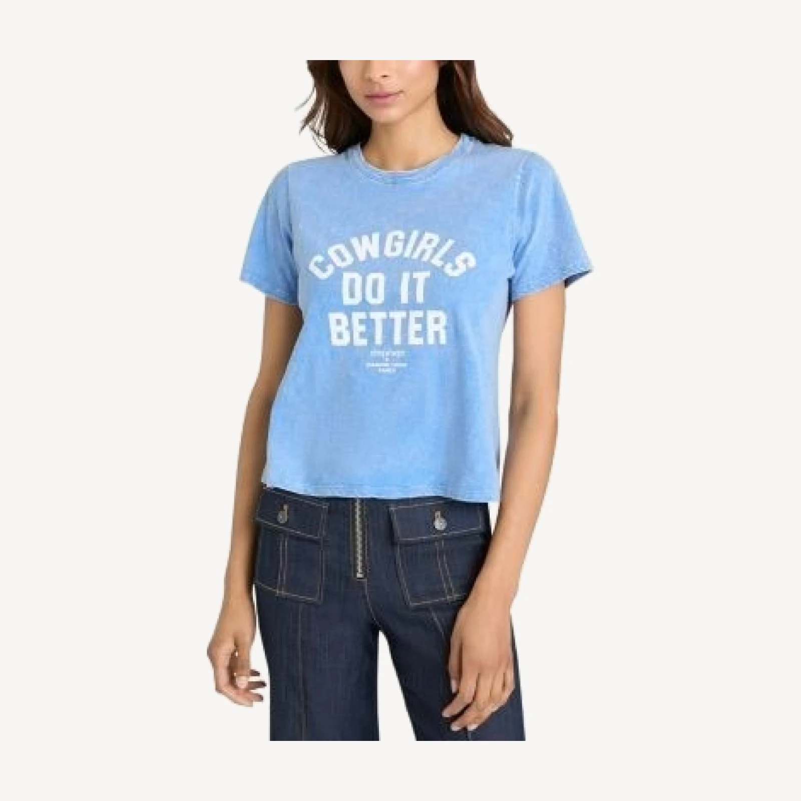 Cinq a Sept Garment Dyed Cowgirls Do It Better Tee