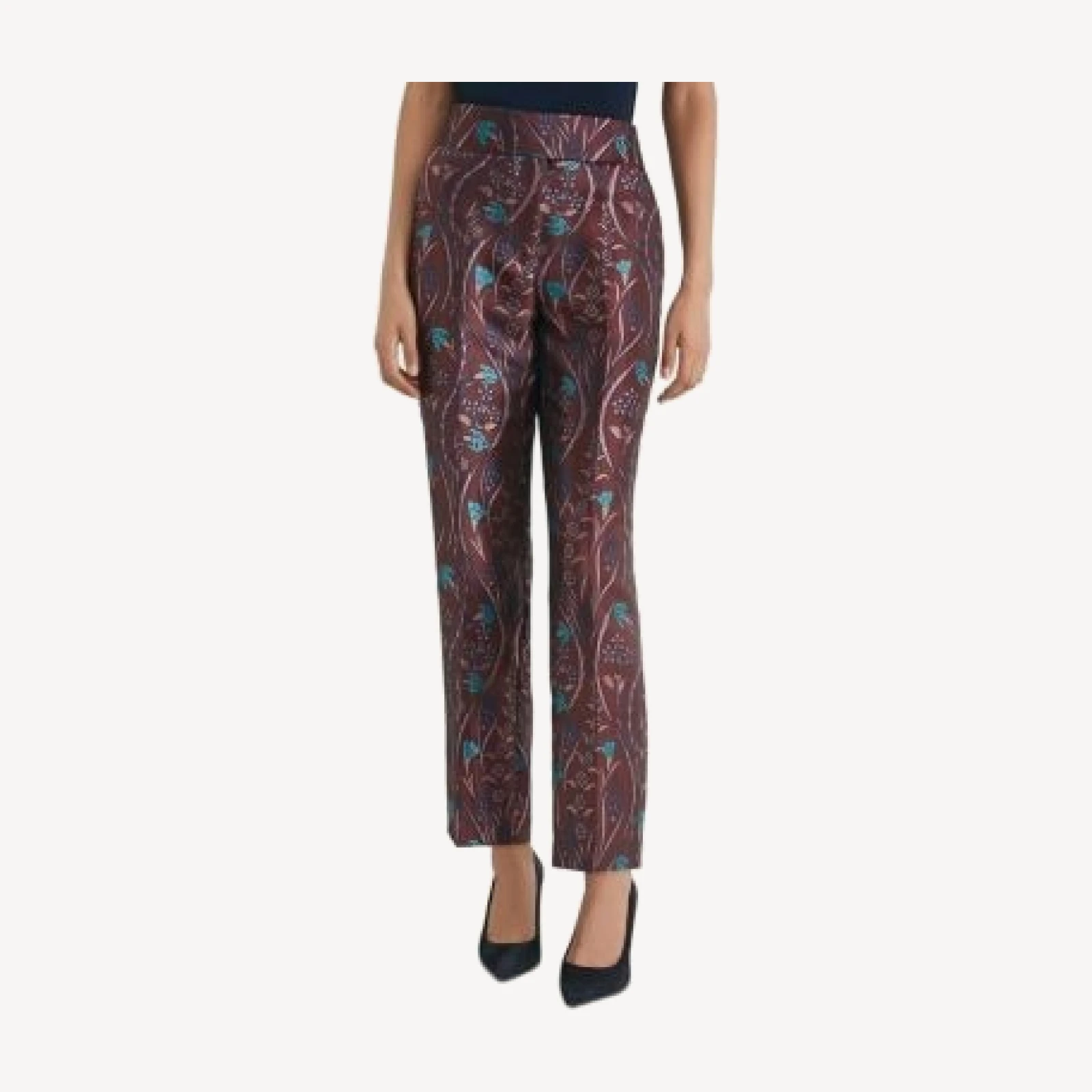 Reiss Zayla Jacquard Ankle Pants