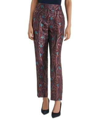Reiss Zayla Jacquard Ankle Pants