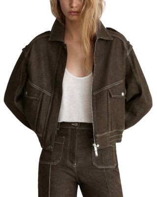 Reiss Blair Cotton Blend Denim Jacket