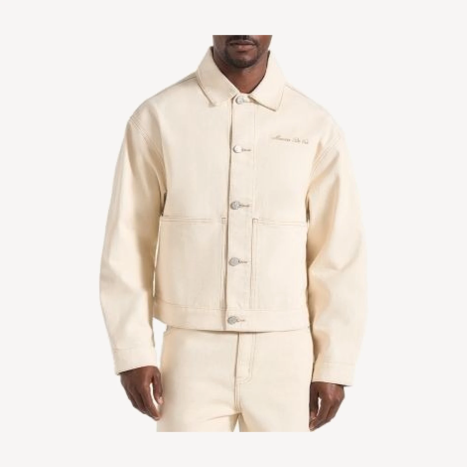 Maniere De Voir Damien Boxy Fit Denim Jacket