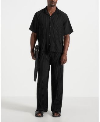 Maniere De Voir Justin Pleated Boxy Shirt