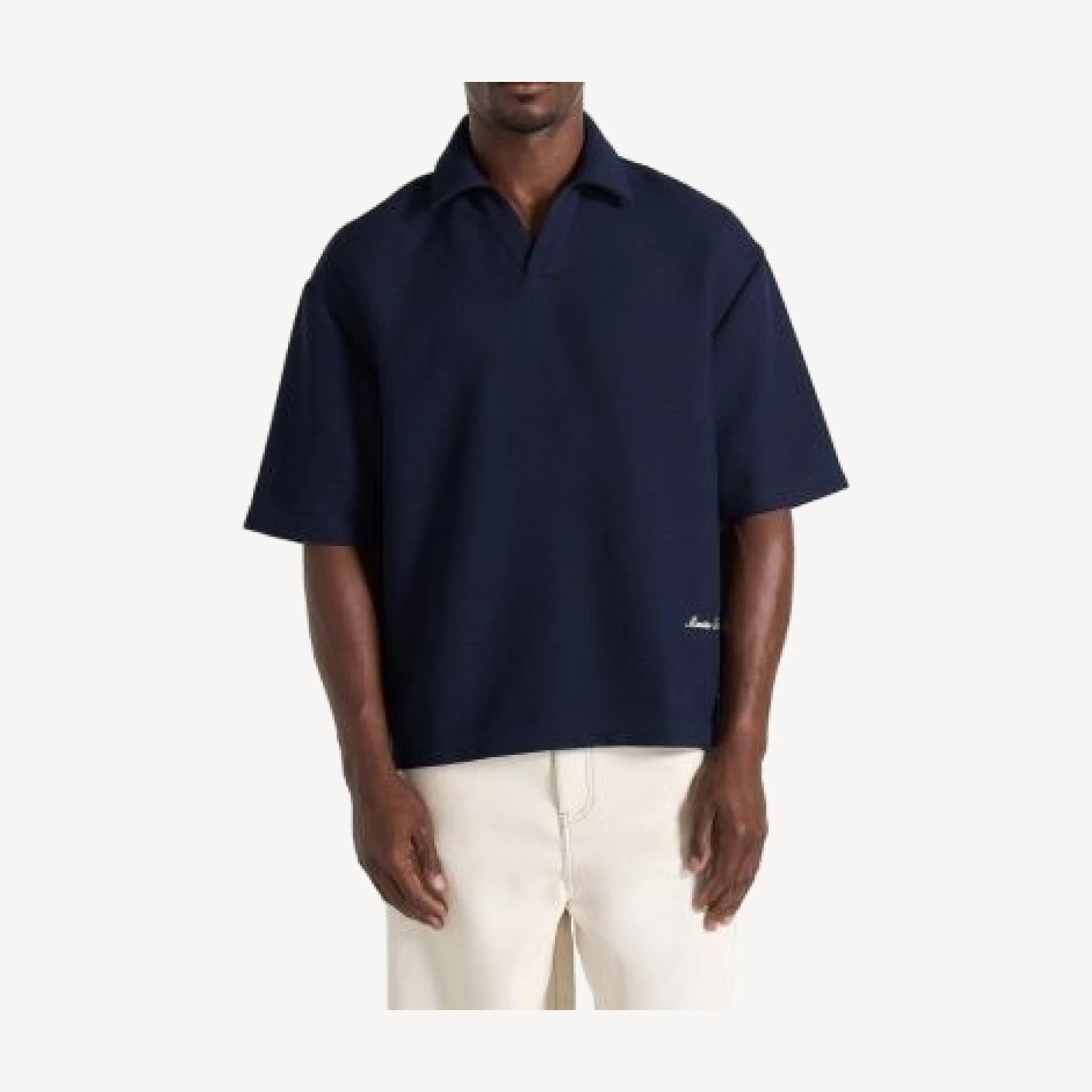 Maniere De Voir Joss Boxy Signature Polo Shirt