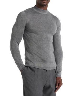 Maniere De Voir Kw003 Fitted High Neck Wool Jumper