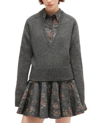 Ganni Deep V Neck Sweater