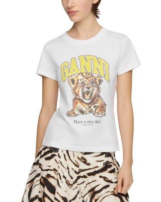 Ganni Tiger Baby Fit Tee