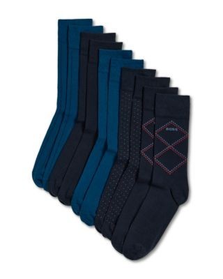 Boss Argyle Crew Socks, Pack of 5