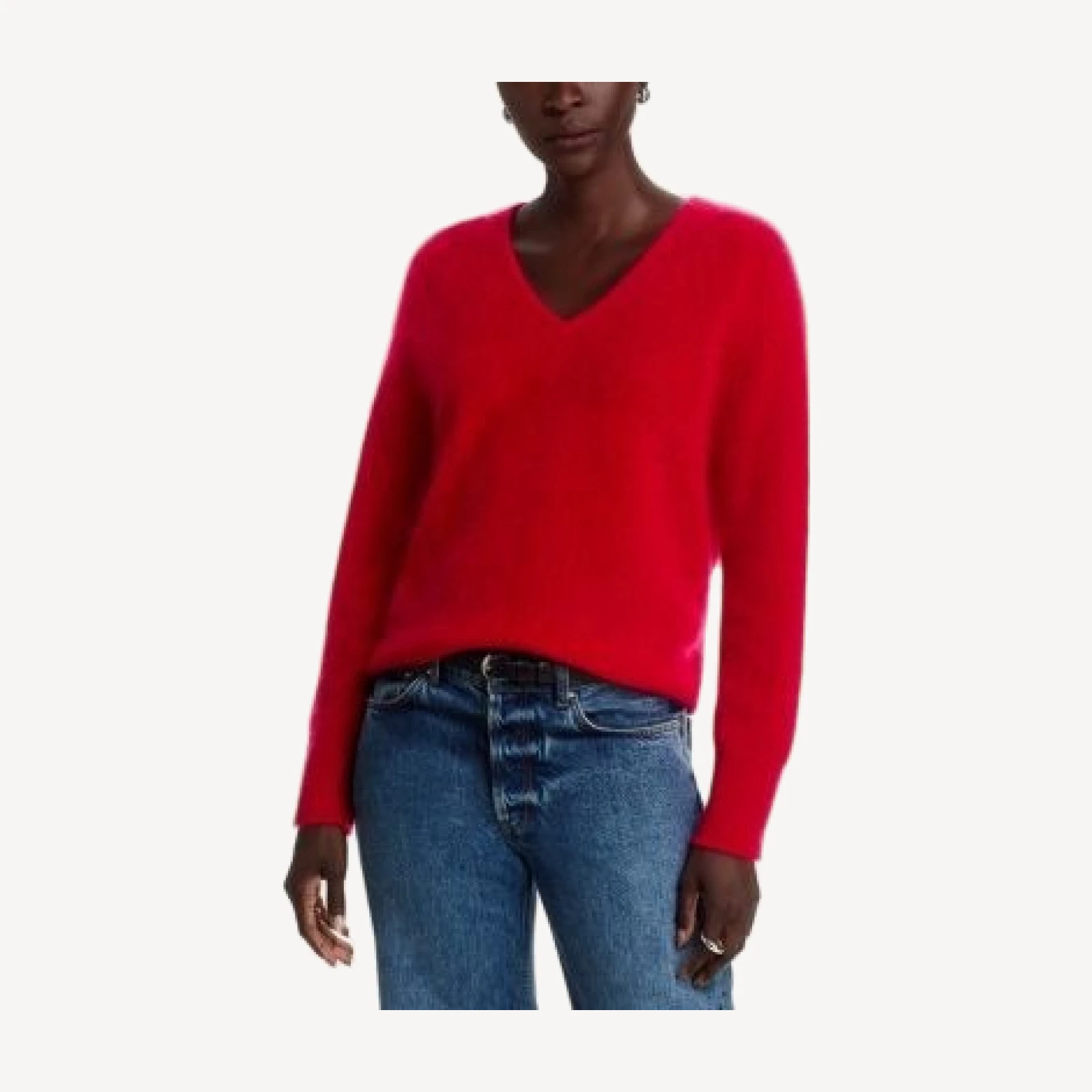C by Bloomingdale's Cashmere 100% Cashmere Brushed V Neck Sweater - Exclusive