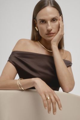 Bloomingdale's Fine Collection Wavy Texture Button Stud Earrings in 14K Yellow Gold