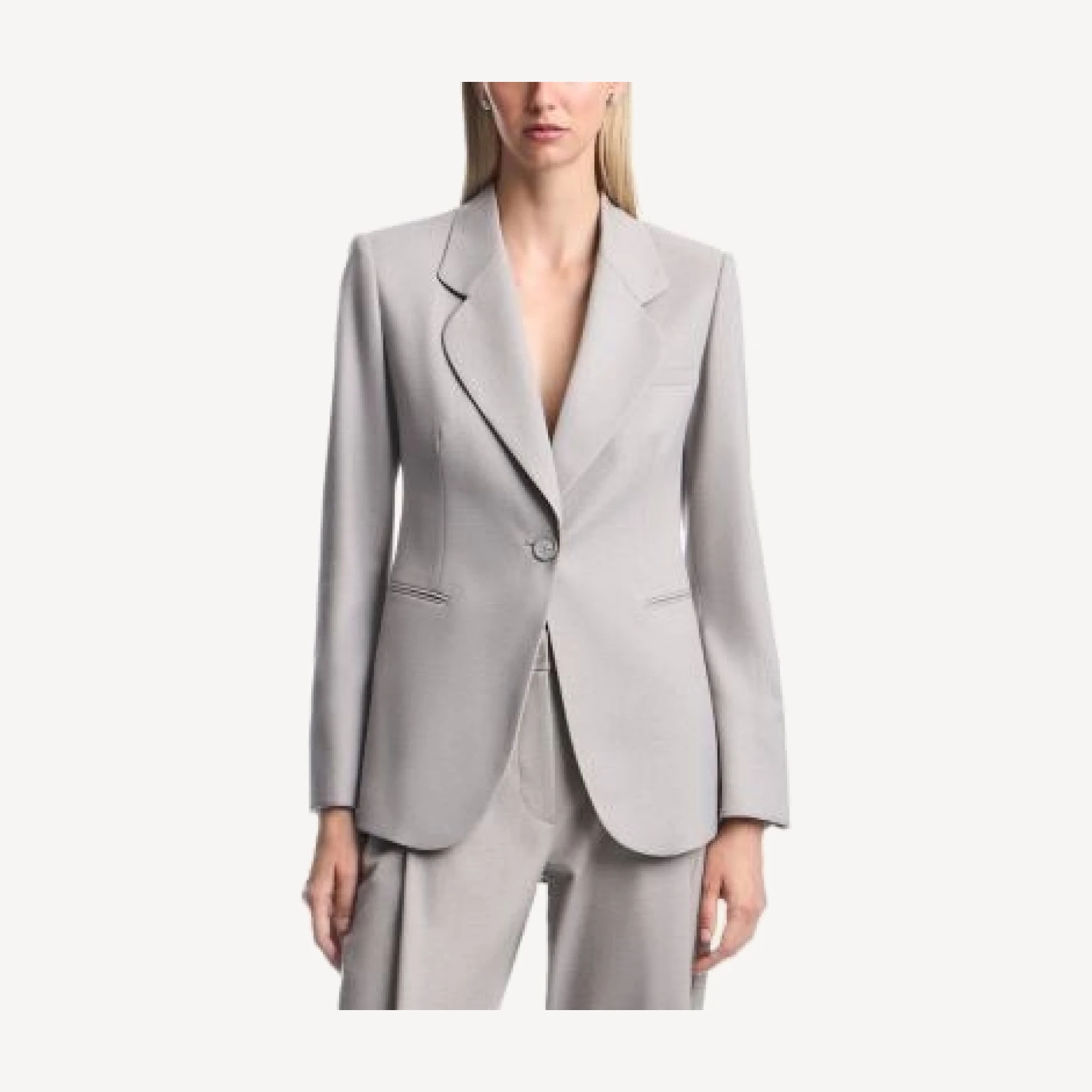 Emporio Armani Single Button Vented Back Blazer