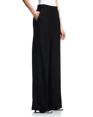 Emporio Armani Wide Leg Embellished Pants