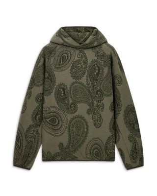 Emporio Armani Jacquard Cotton Blend Fleece Sweatshirt