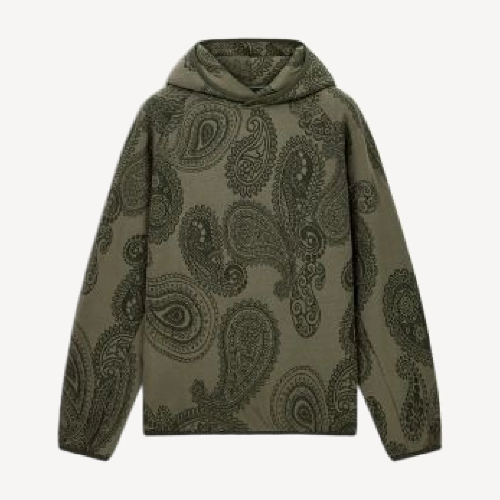 Emporio Armani Jacquard Cotton Blend Fleece Sweatshirt