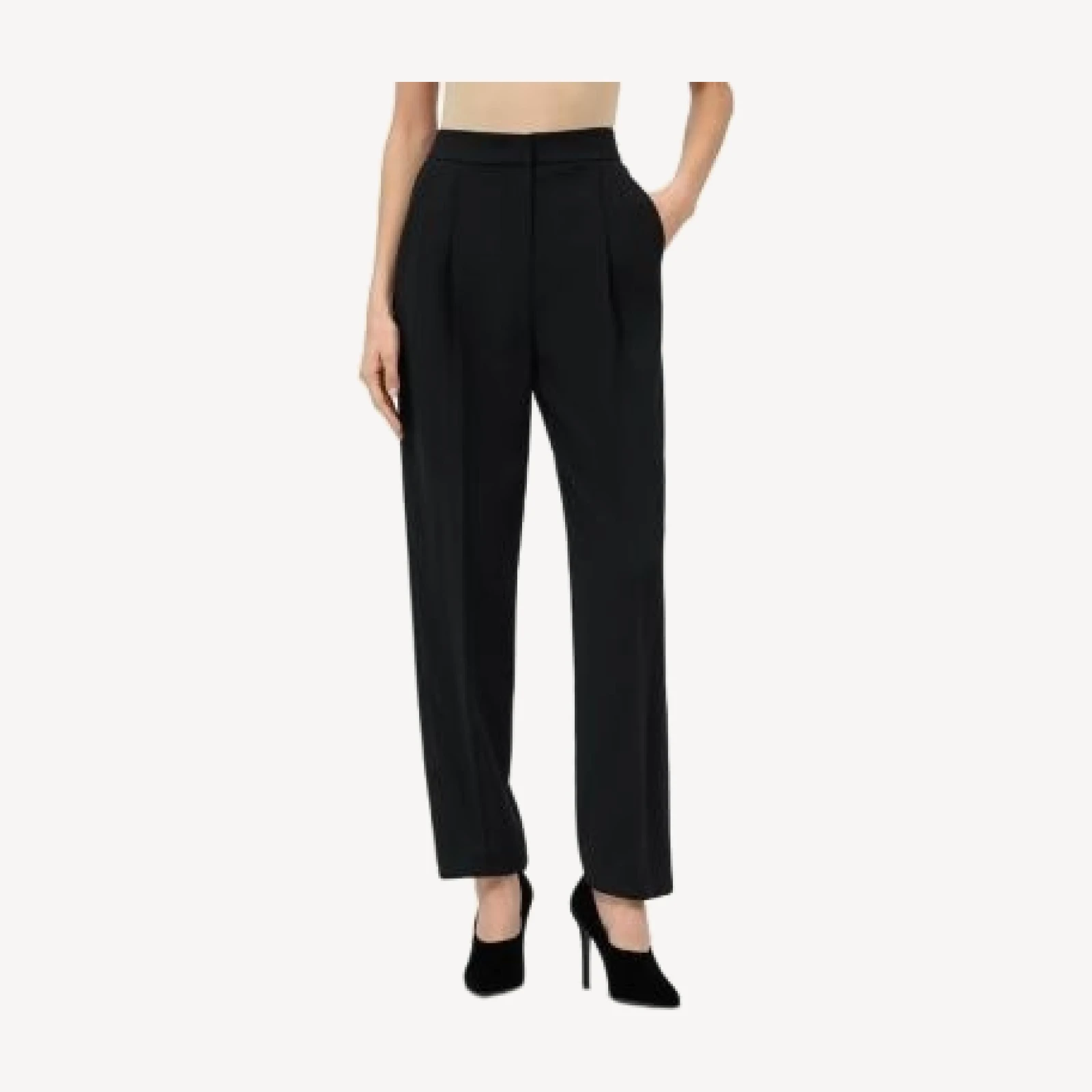 Emporio Armani Enver Satin Straight Leg Pants