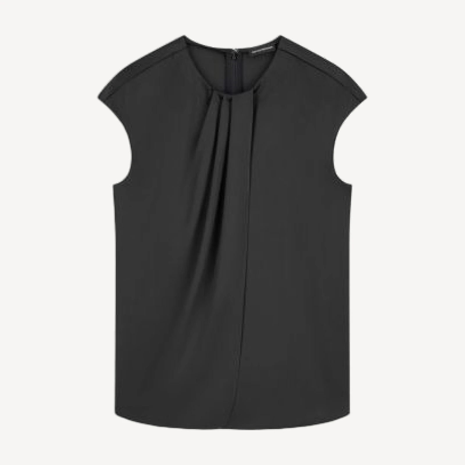 Emporio Armani Pleated Cap Sleeve Top