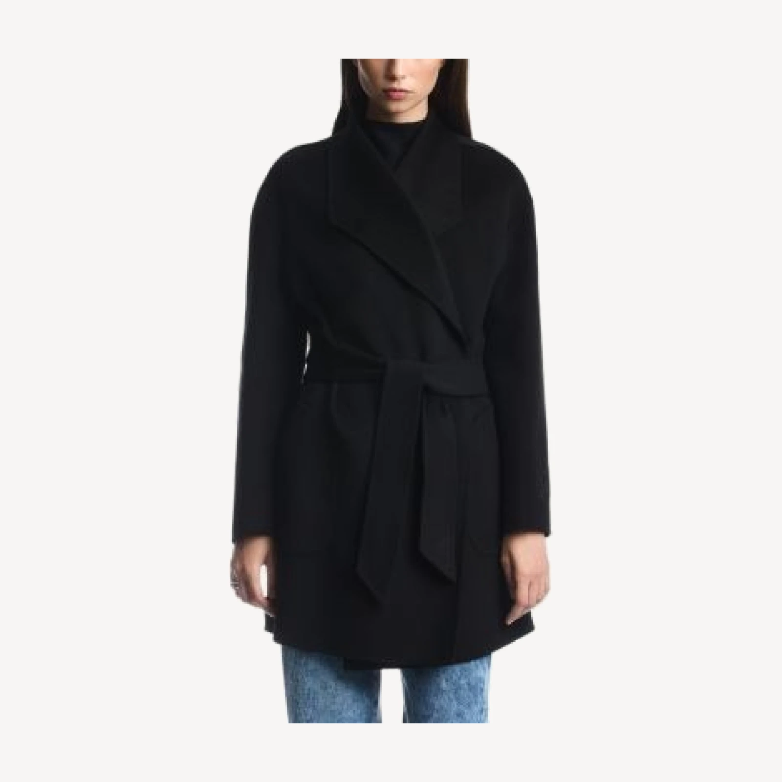 Emporio Armani Wool & Cashmere Wrap Coat