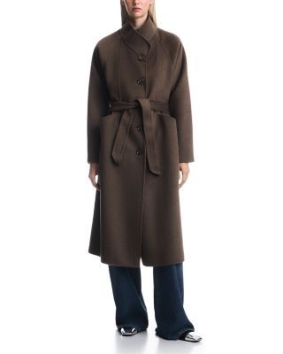 Emporio Armani Belted High Neck Coat
