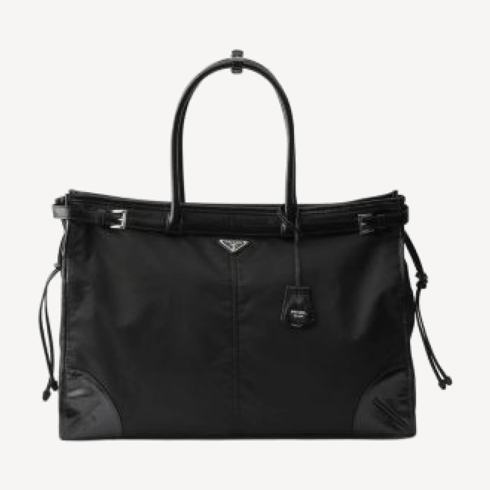Prada Bonnie Re-Nylon and Leather Tote Bag
