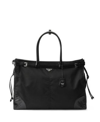 Prada Bonnie Re-Nylon and Leather Tote Bag