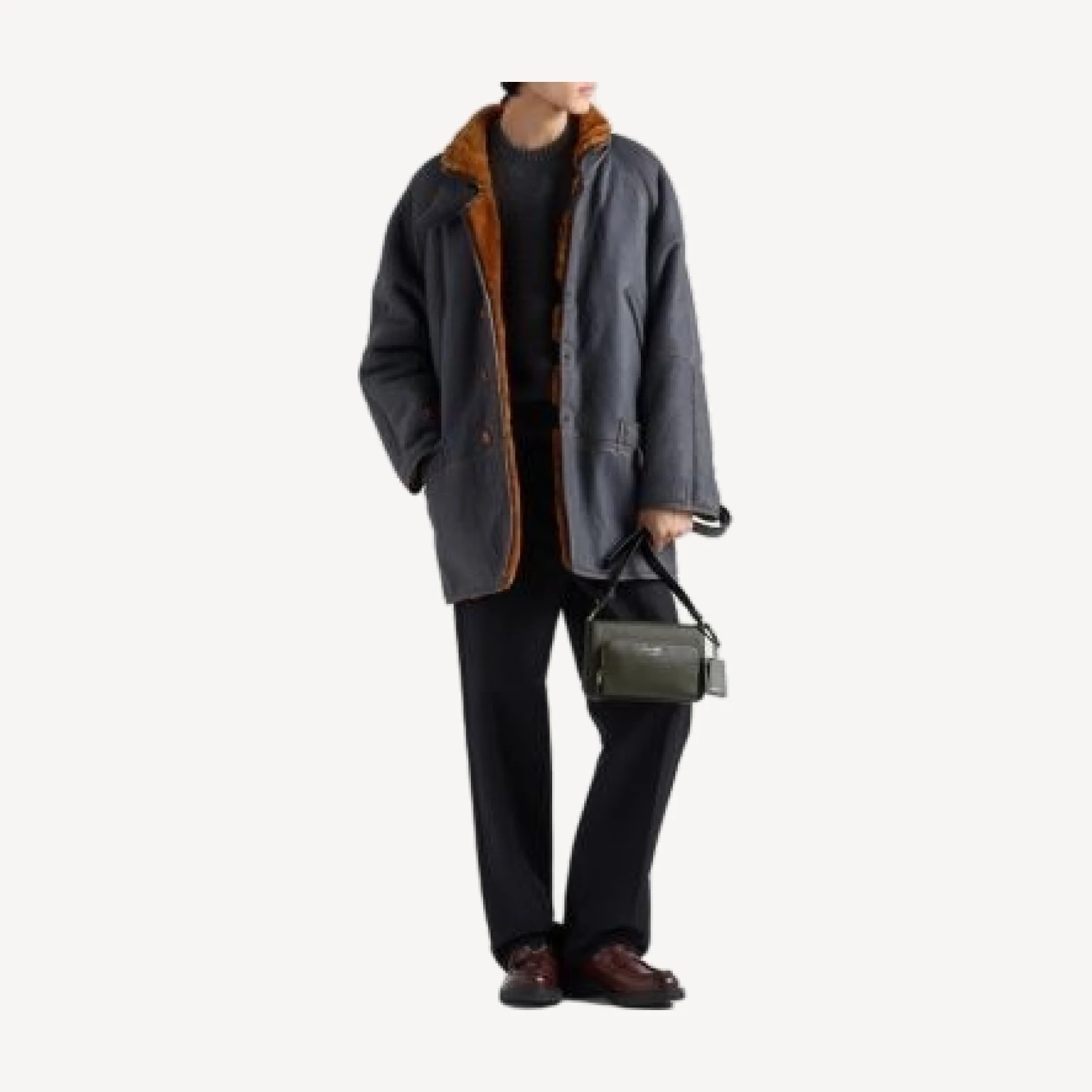 Prada Saffiano Leather Shoulder Bag