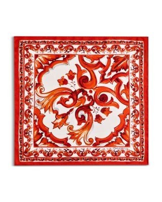 Dolce & Gabbana Baroque Print Silk Scarf