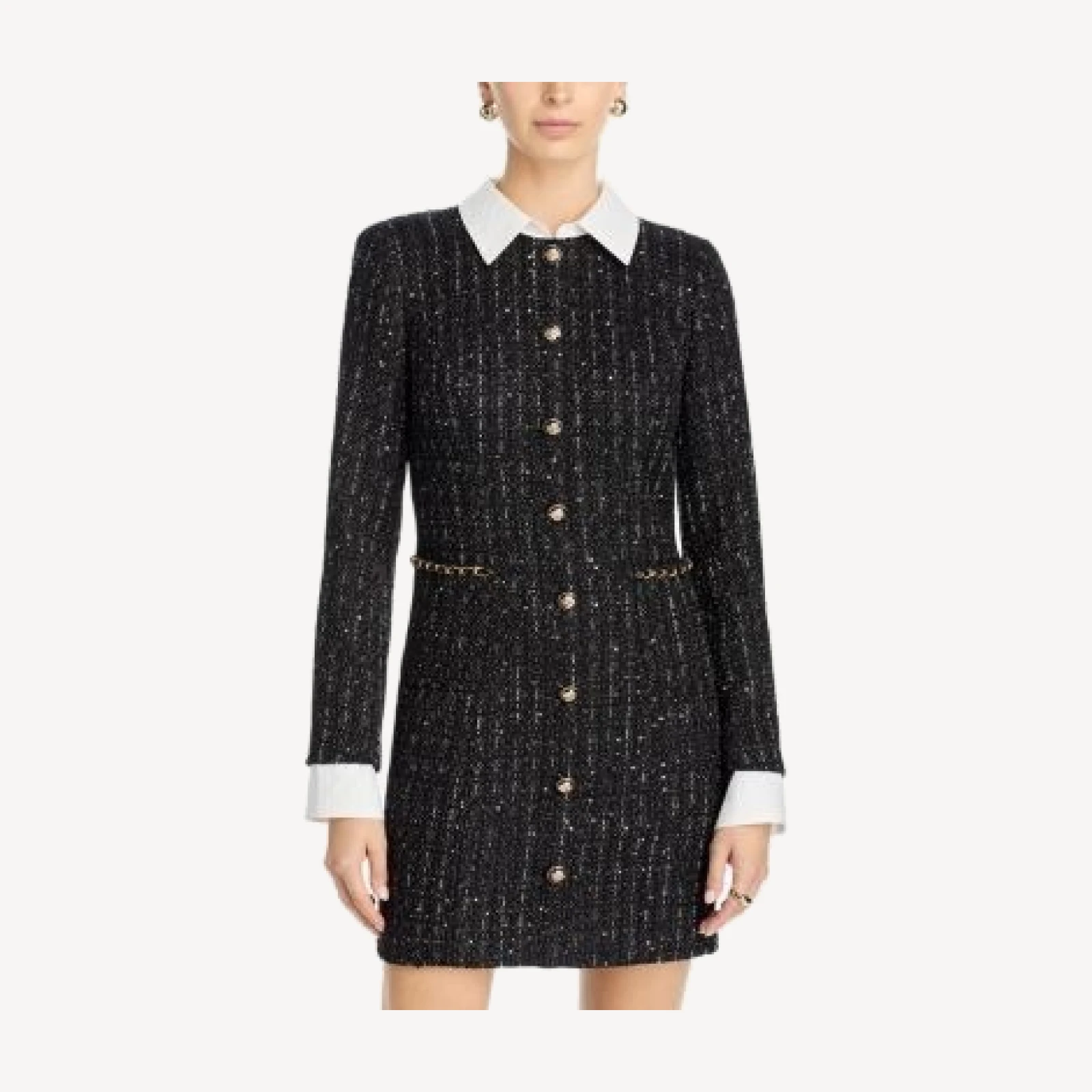 Aqua Tweed Mini Dress - Exclusive