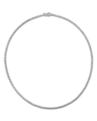 Bloomingdale's Fine Collection Diamond Tennis Necklace in 14K Yellow Gold, 5.0 tcw