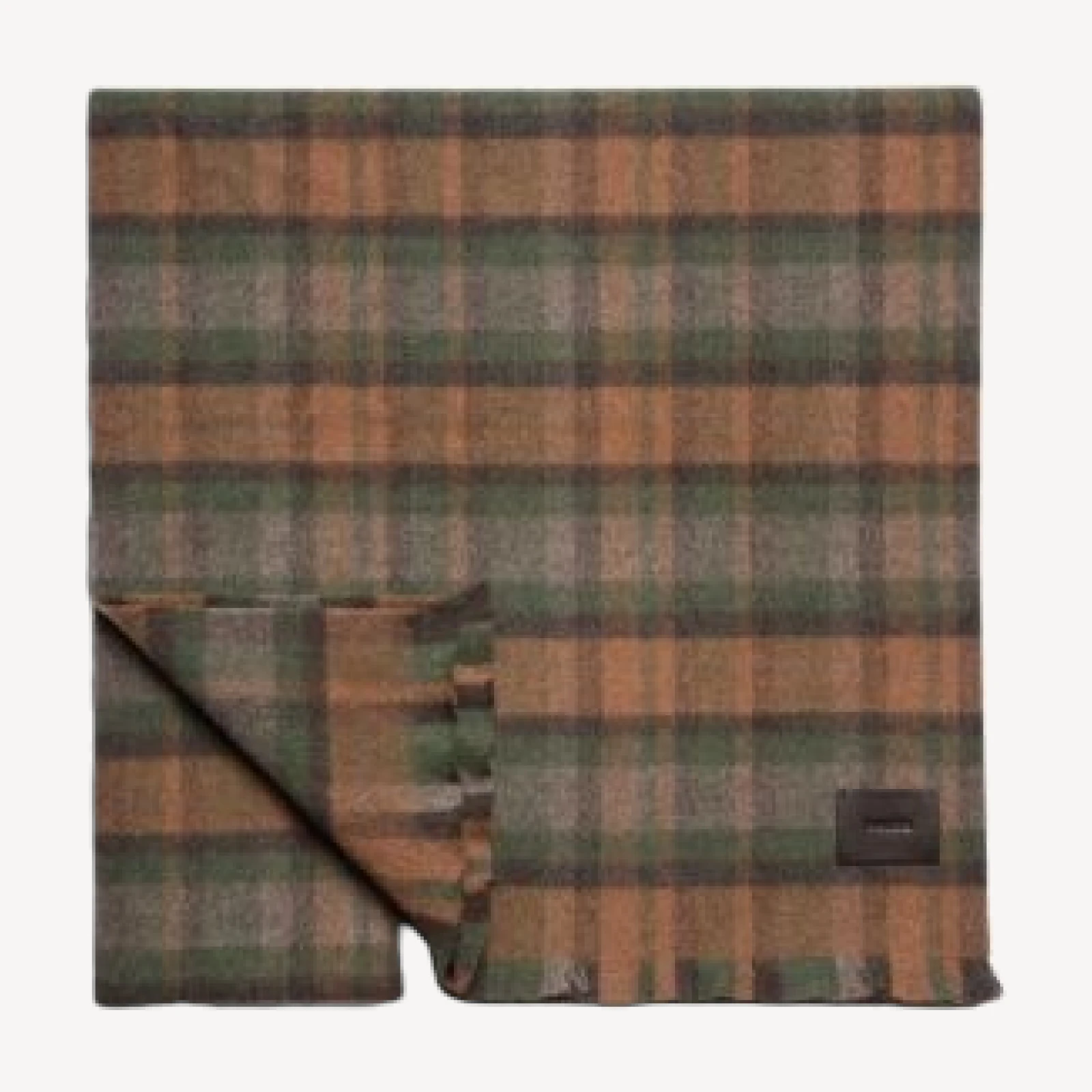 Vince Bateman Brushed Merino Wool Plaid Scarf