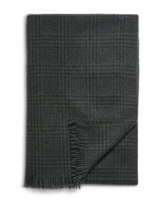 Vince Small Glen Plaid Cashmere Scarf