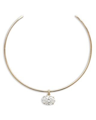 Aqua Cubic Zirconia Structured Pendant Necklace - Exclusive