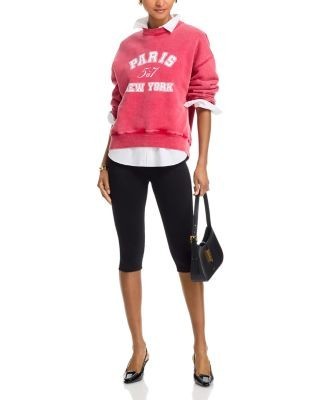 Cinq a Sept Paris New York Tumble Washed Brandy Pullover Sweatshirt