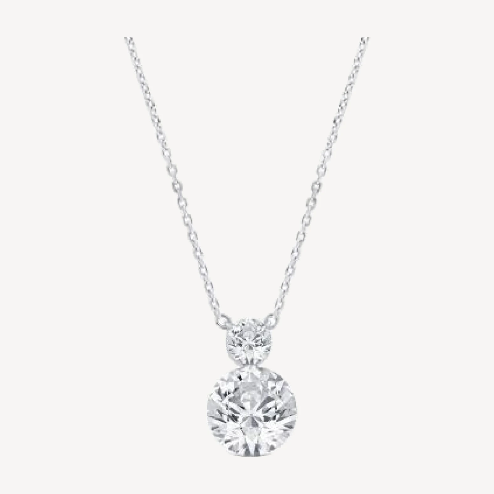 Bloomingdale's Fine Collection Certified Lab Grown Diamond Pendant Necklace in 14K White Gold, 1.0 tcw