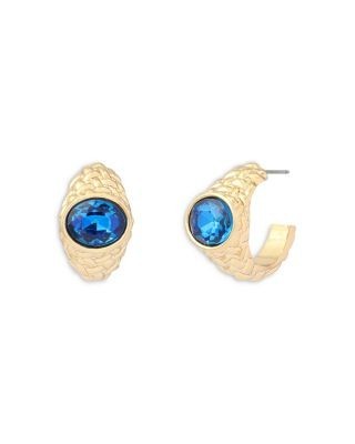 Kurt Geiger London Mansion Stone Hoop Earrings